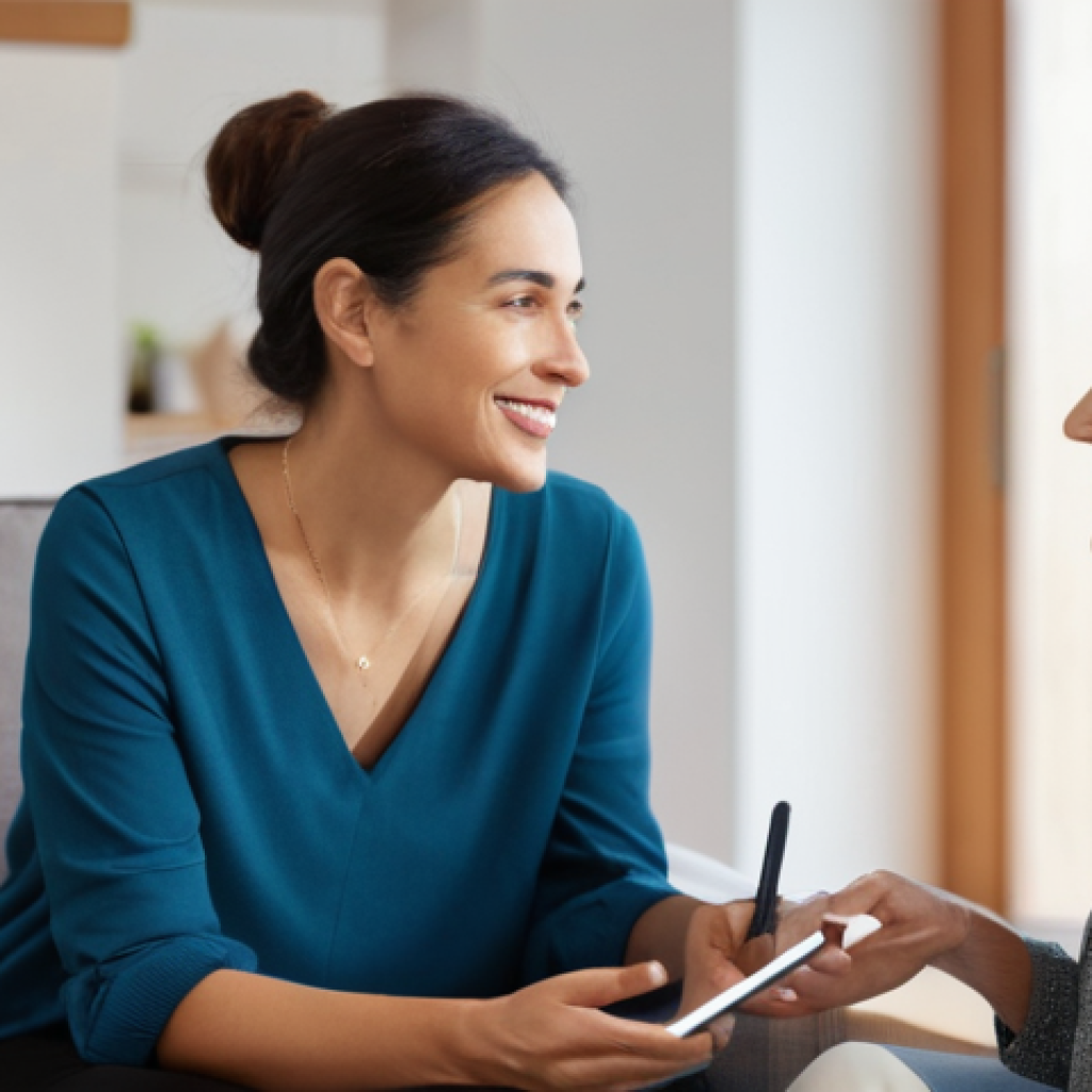 작업치료사의 환자 맞춤형 치료 계획 - **Collaborative Occupational Therapy Session in a Modern Living Room:**
    "A warmly lit, inviting ...