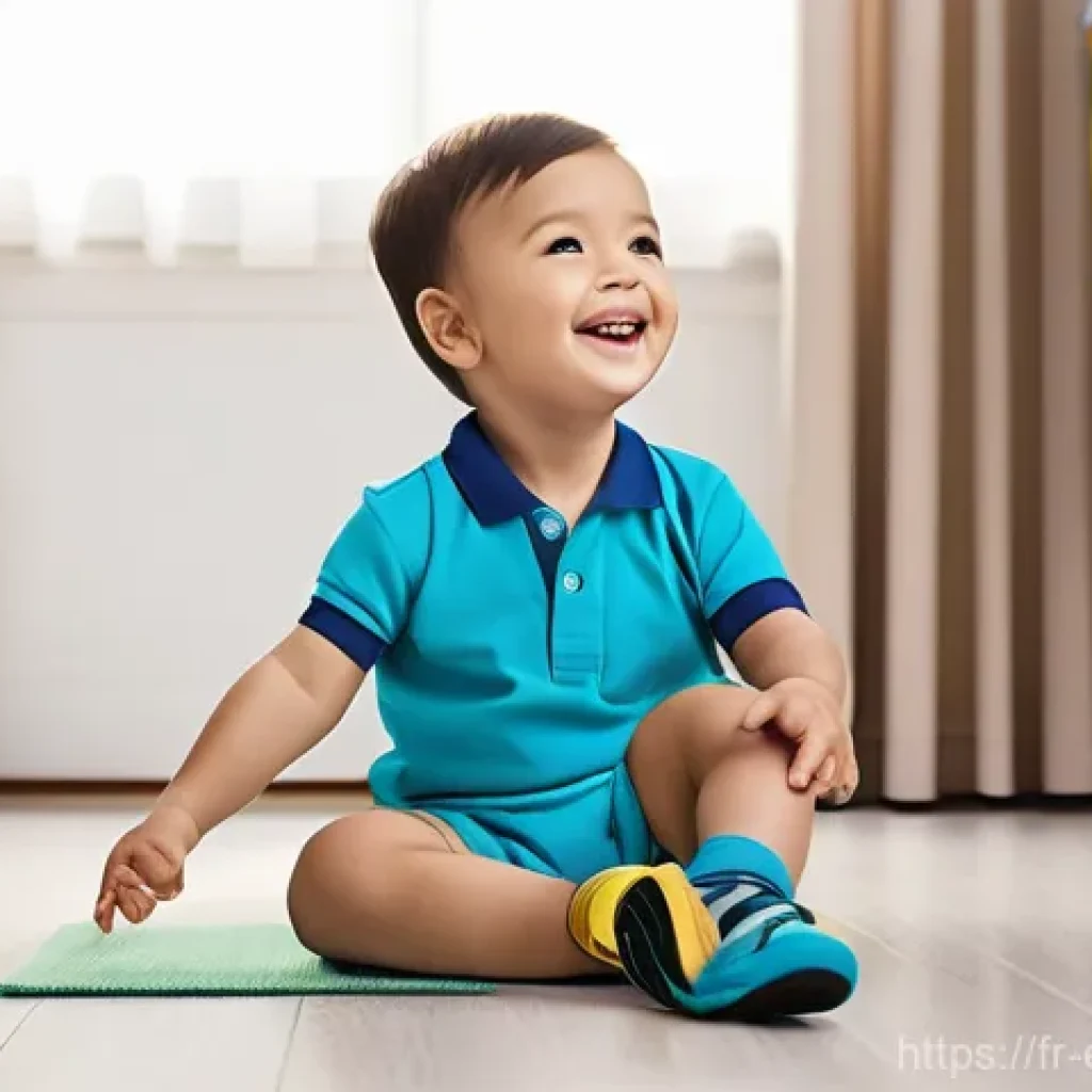 작업치료사의 치료 성과 발표 준비 사례 - **Prompt:** "A brightly lit, modern therapy room. A joyful 5-year-old child, wearing a clean, colorf...