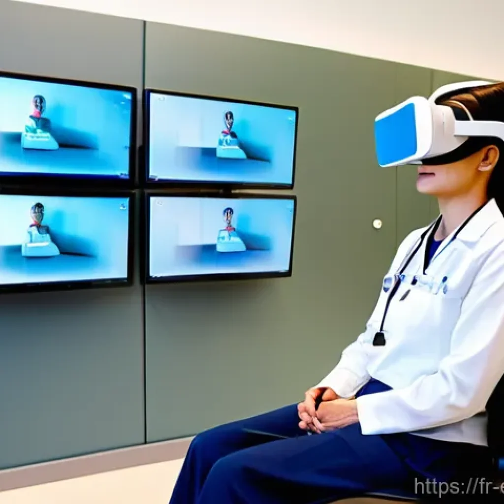 작업치료사의 환자 치료 경험 공유 사례 - **Prompt 1: Virtual Reality in Neurological Rehabilitation**
"A bright, modern occupational ther...