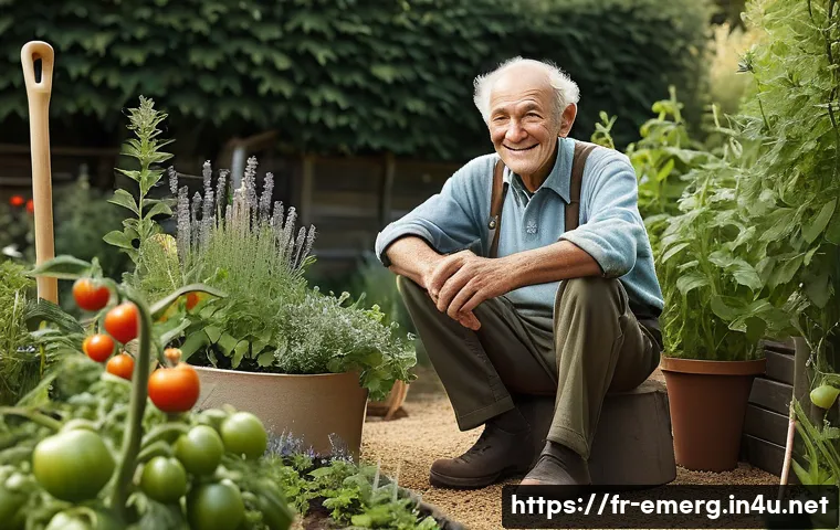 작업치료사의 치료 목표 관리 사례 - **Prompt:** A warm and inviting scene featuring an elderly French man, around 60s, with a gentle smi...